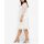 Lace dress with wavey hem, ecru