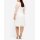 Lace dress with wavey hem, ecru