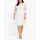 Lace dress with wavey hem, ecru