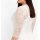 Lace dress with wavey hem, ecru