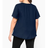 Georgette-Tunika im Lagenlook, marine