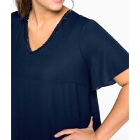 Georgette-Tunika im Lagenlook, marine