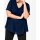 Georgette-Tunika im Lagenlook, marine
