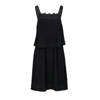 Dress with lace, black