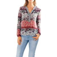 Designer-Chiffon-Bluse, bunt