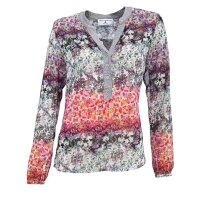 Designer-Chiffon-Bluse, bunt