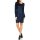 Reißverschluß-Patchkleid, blau