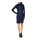 Reißverschluß-Patchkleid, blau