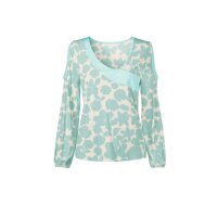 Cut-out jersey shirt, mint-champagne