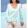 Cut-outs-Jersey-Stretchshirt, mint-champagner