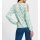 Cut-outs-Jersey-Stretchshirt, mint-champagner