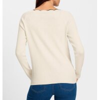 Strickjacke mit Wellenkante, champagner