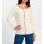 Strickjacke mit Wellenkante, champagner