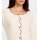 Strickjacke mit Wellenkante, champagner