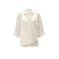 Satinbluse mit Glitzersteinchen, champagner
