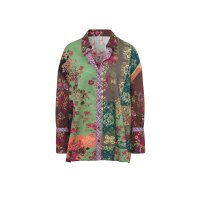 Druckbluse in Patch-Optik, erdbeere-schilf