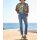 Print blouse in patch look, strawberry-reed