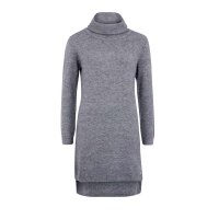 Marken-Strickkleid, grau-melange