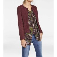 Designer-Ziegenvelourslederjacke, beere