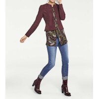 Designer-Ziegenvelourslederjacke, beere