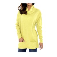 Designer-Rollkragenpullover, gelb