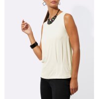 Shirt with back cutout, champagne
