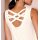 Shirt with back cutout, champagne