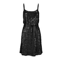 Paillettenkleid, schwarz