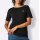 Pima-Baumwolle-Stretchshirt m. Strass, schwarz
