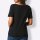 Pima-Baumwolle-Stretchshirt m. Strass, schwarz