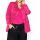 Blazer with scarf collar, magenta