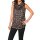 Satin-Blusentop, taupe-schwarz