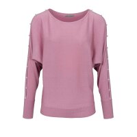 Fine knit sweater with beads, lavender