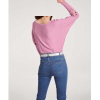 Fine knit sweater with beads, lavender