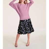 Fine knit sweater with beads, lavender