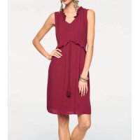 Rüschenkleid, bordeaux