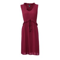 Rüschenkleid, bordeaux