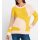 Colour block sweater, yellow-champagne