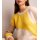 Colour block sweater, yellow-champagne