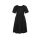 Cocktailkleid m. florales Ausbrennermuster, schwarz