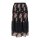 Pleat skirt with lace, black-multicolour