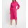 Shirt blouse dress with tie belt, pink