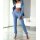 Marken-Sweathose, jeansblau