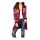 Cardigan, bordeaux-red-white