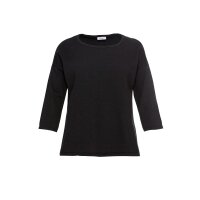 Pullover m. überschnittenen Schultern, schwarz