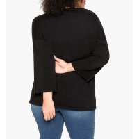 Pullover m. überschnittenen Schultern, schwarz
