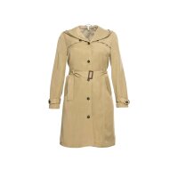 Lyocell trench coat, hood, cappuccino