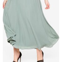 Chiffon-Abendkleid m.Pailletten-Einsatz, eukalyptus