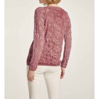 Lace sweater, rosewood