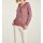 Lace sweater, rosewood